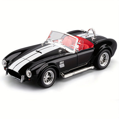 Shelby Cobra 1:22 Scale Zinc Alloy Diecast Model Car, Collector-Grade Exhibition-Quality Replica with Openable Doors