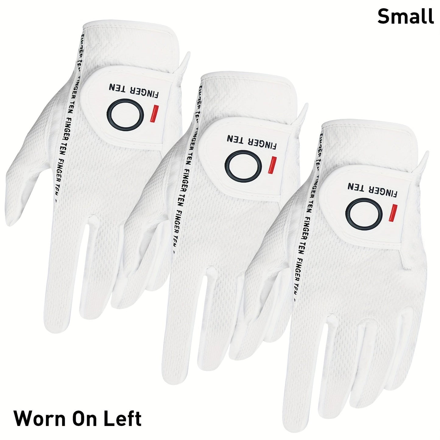 Wet Weather Golf Gloves Rain Grip 3-Pack for Men | Breathable Water-Resistant Golf Gloves for Left & Right Hand