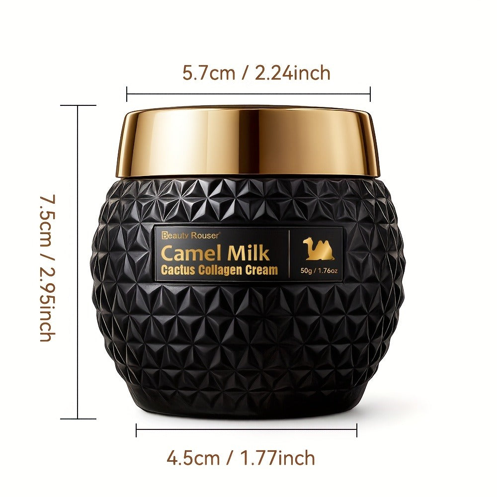 Camel Milk Cactus Collagen Face Cream 50g with Retinol Hyaluronic Acid Vitamin E Day Night Skincare All Skin Types