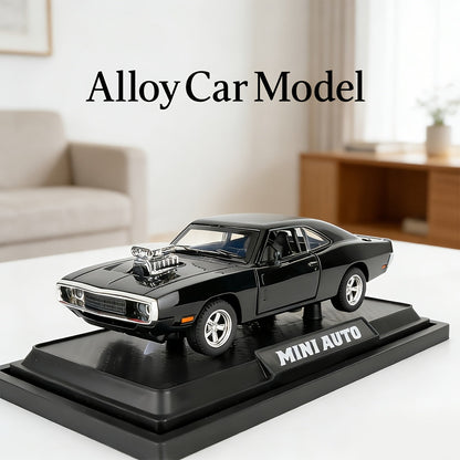 Dodge Challenger Diecast Model Car Zinc Alloy Collectible Static Replica, Highly Detailed Home & Office Decor