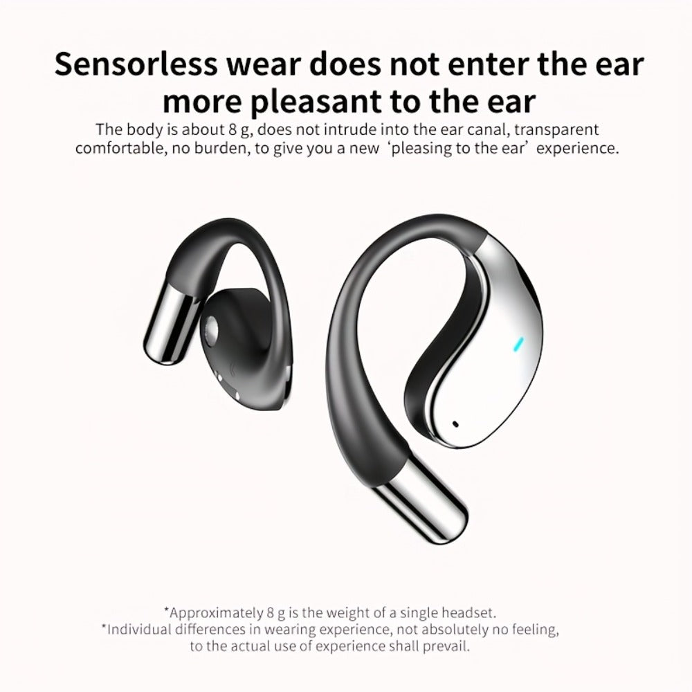 6-Mic AI Translation Bone Conduction Headset 144 Languages, Real-Time Translator Wireless Headphones