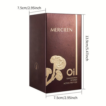 Collagen Peptide Face Oil with Ganoderma Spores & Mushroom Extract – Anti-Aging Firming Brightening Serum Oil for Radiant Youthful Skin