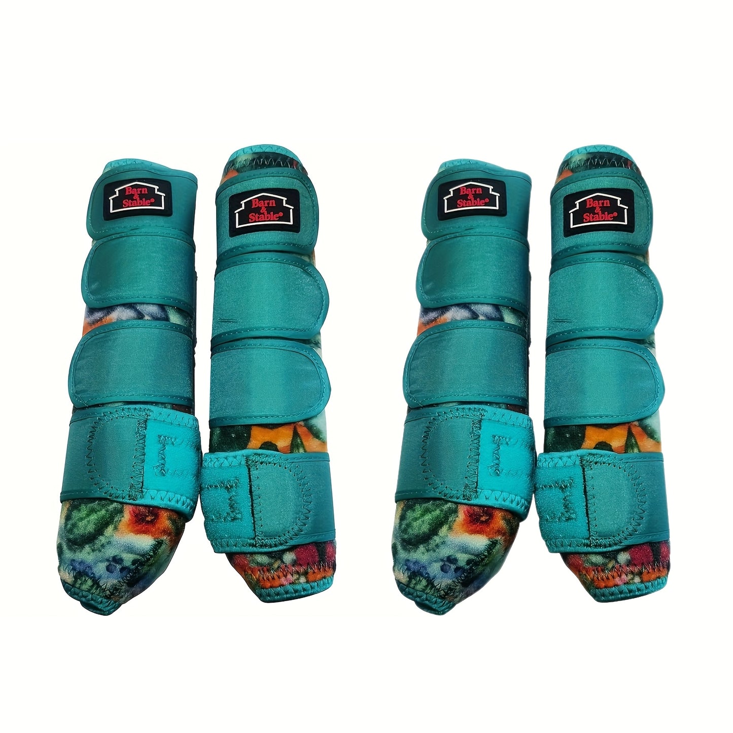 Horse Leg Wraps & Sports Boots – Ultra-Breathable Impact-Resistant Protective Boots for Front & Rear Legs, Endurance Training, 5 Patterns