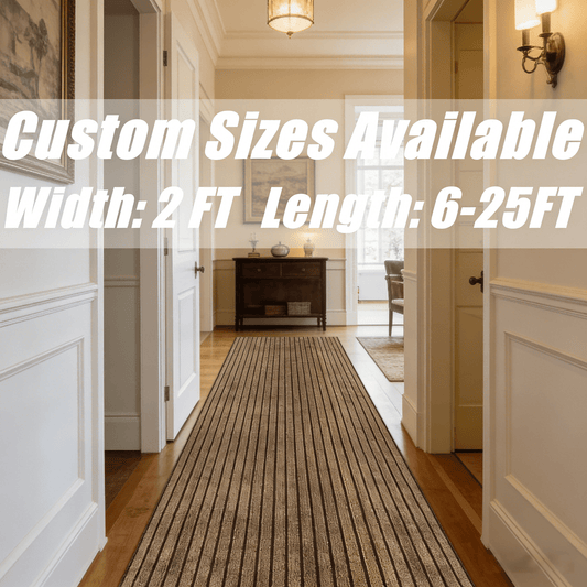 Two-Foot Hallway Runner with Eight Pattern-Color Families and 75 Listed Length Combinations