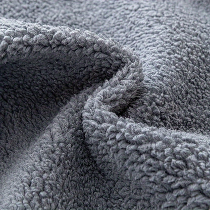 Sofa Cover Thick Plush Shearling Panels with Animal and Bone Embroidery and Backing Detail for 2 to 4 Seats