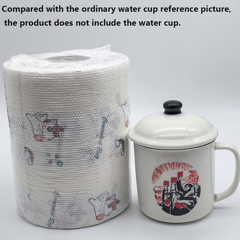 Reusable Kitchen Paper Towels 800 Times Use Non-Stick Oil Degreasing Cleaning Cloth Wet Dry Dual-Use Lazy Rag for Home Kitchen Household