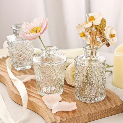 Glass Bud Vases Bulk Set – Clear Flower Vases for Wedding Table Centerpieces, Home Decor, Birthday, Anniversary & Holiday Party Decorations