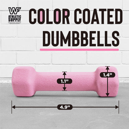 Neoprene Dumbbells Pair with Non-Slip Hex Shape – Color-Coded Hand Weights for Women & Men, Strength Training, Home Gym & Aerobics