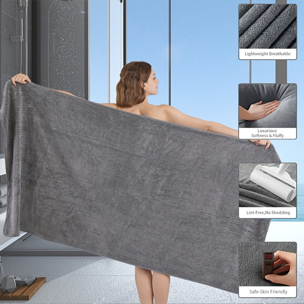 Bath Towels Set 8 Piece 750GSM Oversized 35 x 70 Inch Sheets in 15 Color Options for Home and Guest Use