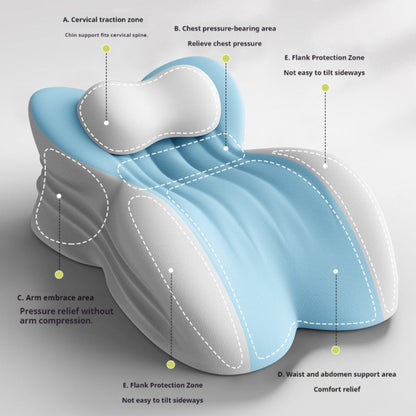Wedge Pillow Memory Foam – Ergonomic Cervical & Lumbar Support for Stomach, Side & Back Sleepers | Breathable Removable Washable Cover