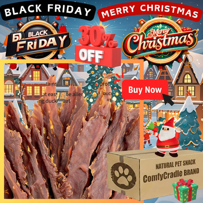 Dog Treats BLACK DUCK Chicken or Duck Jerky in 200g and 400g Package Options for Reward Use