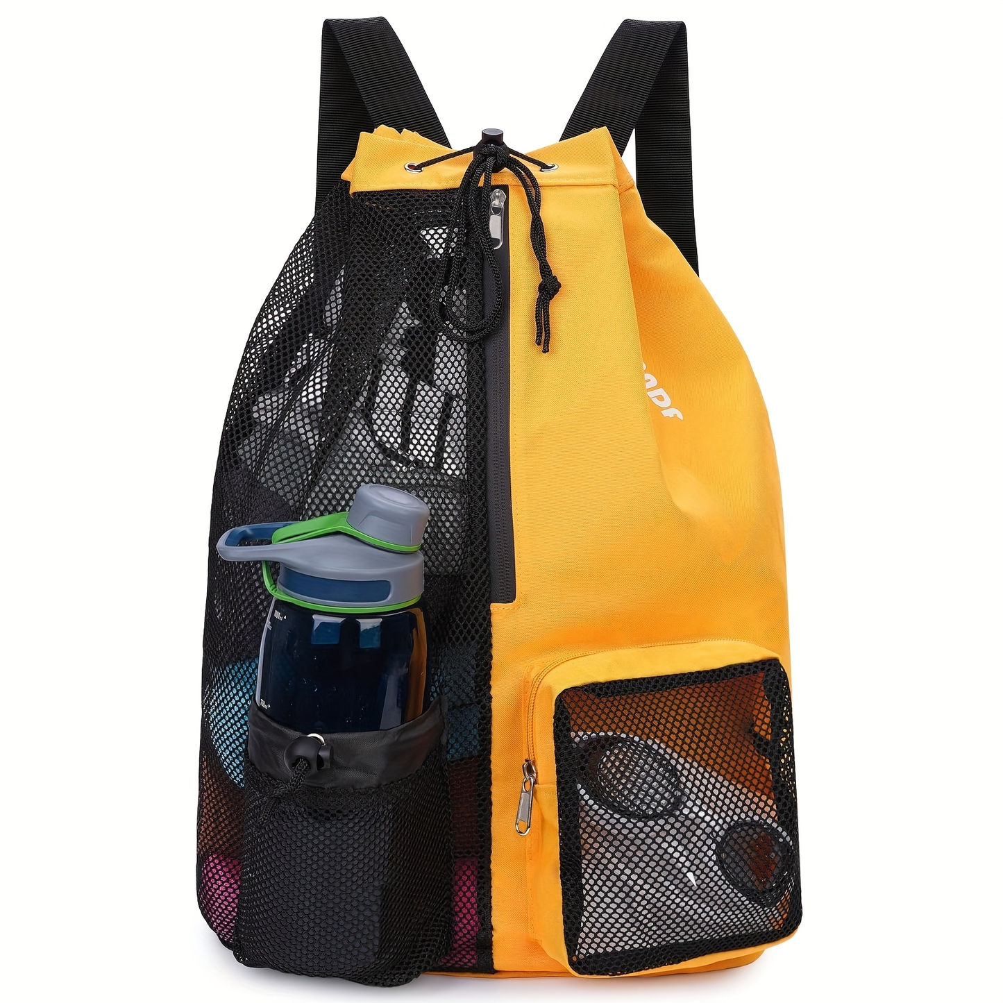 Mesh Drawstring Swim Bag – Quick-Dry Sports Backpack with Wet Pocket for Swimming, Gym & Beach, Lightweight Travel Bag for Women & Men