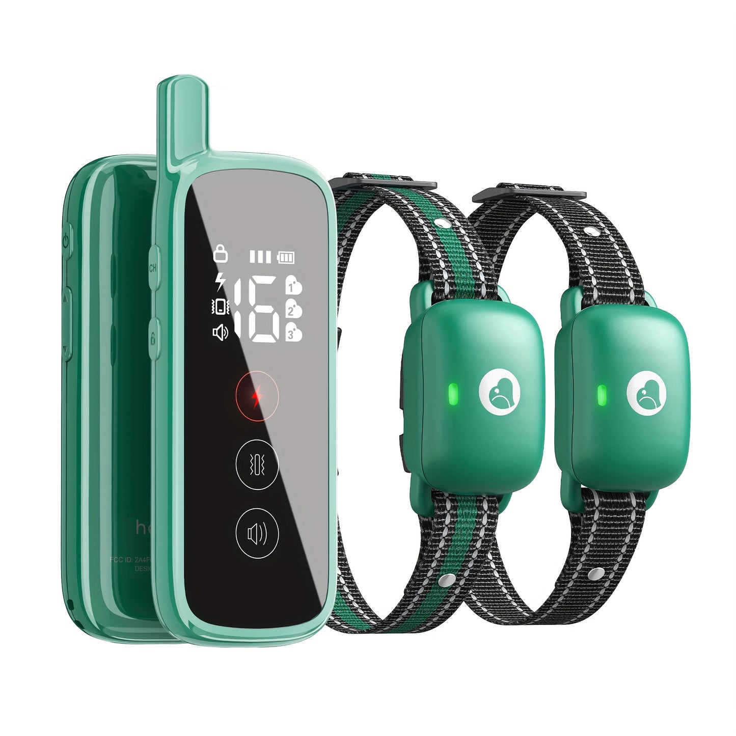 Smart Dog Training Collar with Remote – 3 Training Modes with Training Icons Electric Shock Collar Receiver Function for Large & Medium Dogs