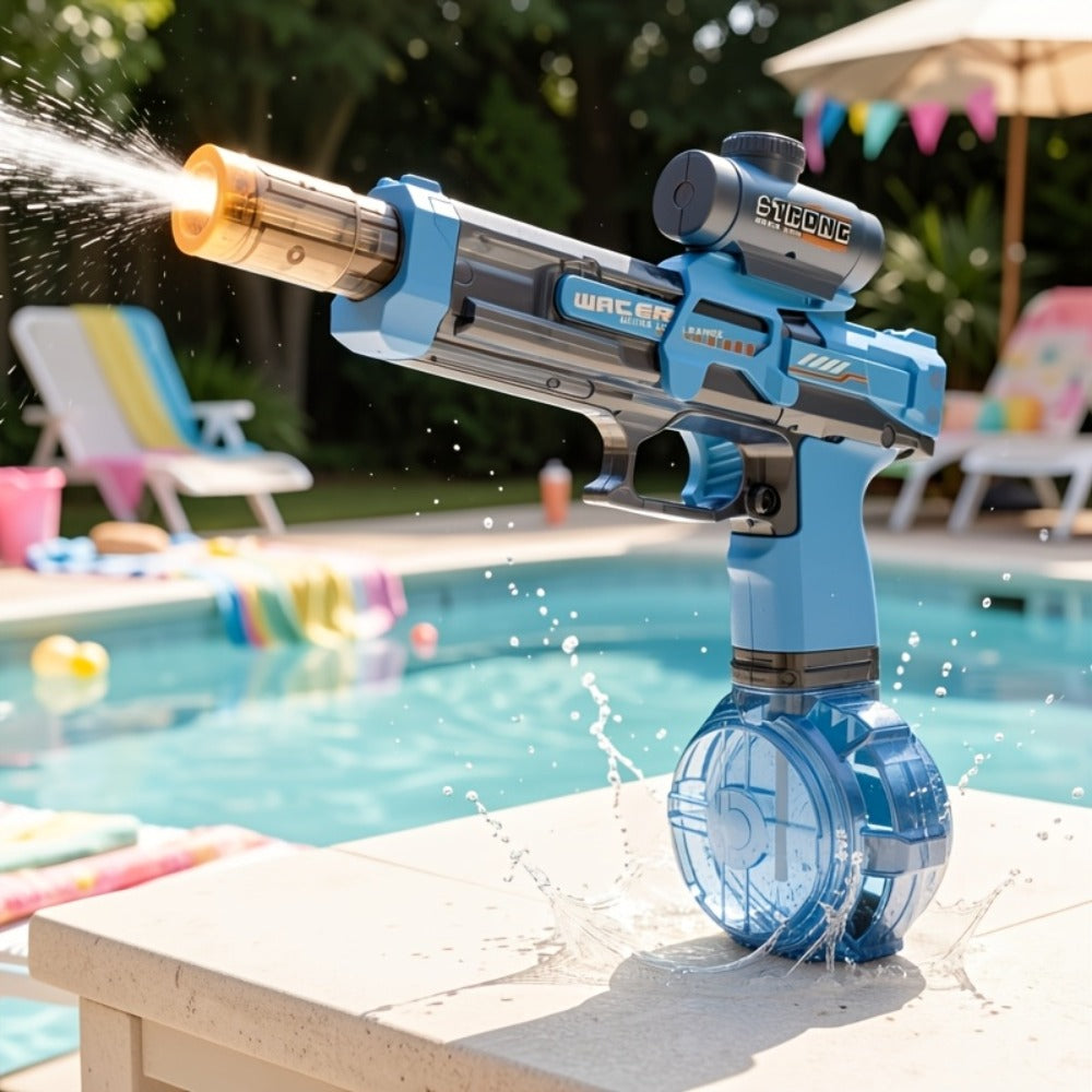 Electric Water Gun Large for Kids & Adults, High-Power Squirt Blaster for Pool Beach Lawn Backyard Summer Water Battle