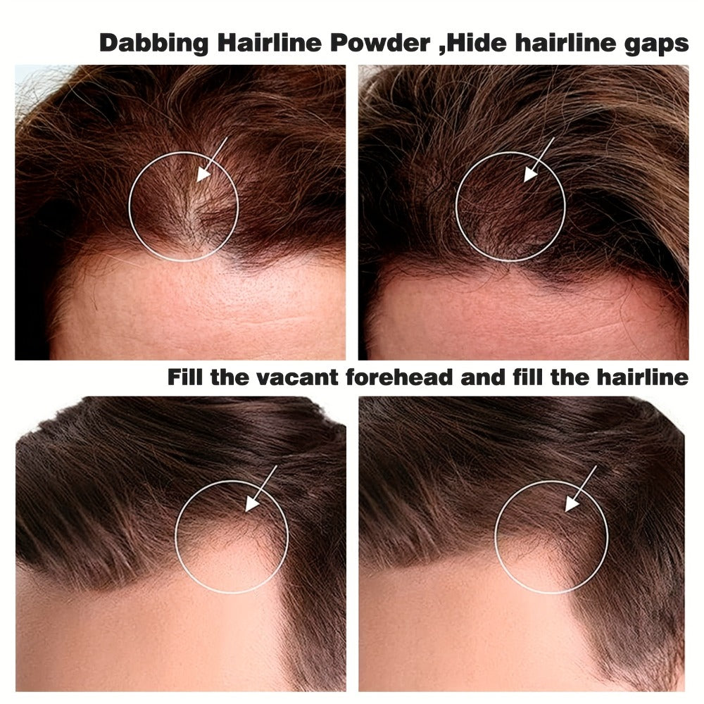 Beard Touch-Up Powder for Men - Instant Gray Coverage Beard Filler for Sparse Patchy Beard for Makeup, Travel and Everyday Vanity Use