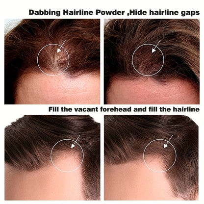 Beard Touch-Up Powder for Men - Instant Gray Coverage Beard Filler for Sparse Patchy Beard for Makeup, Travel and Everyday Vanity Use