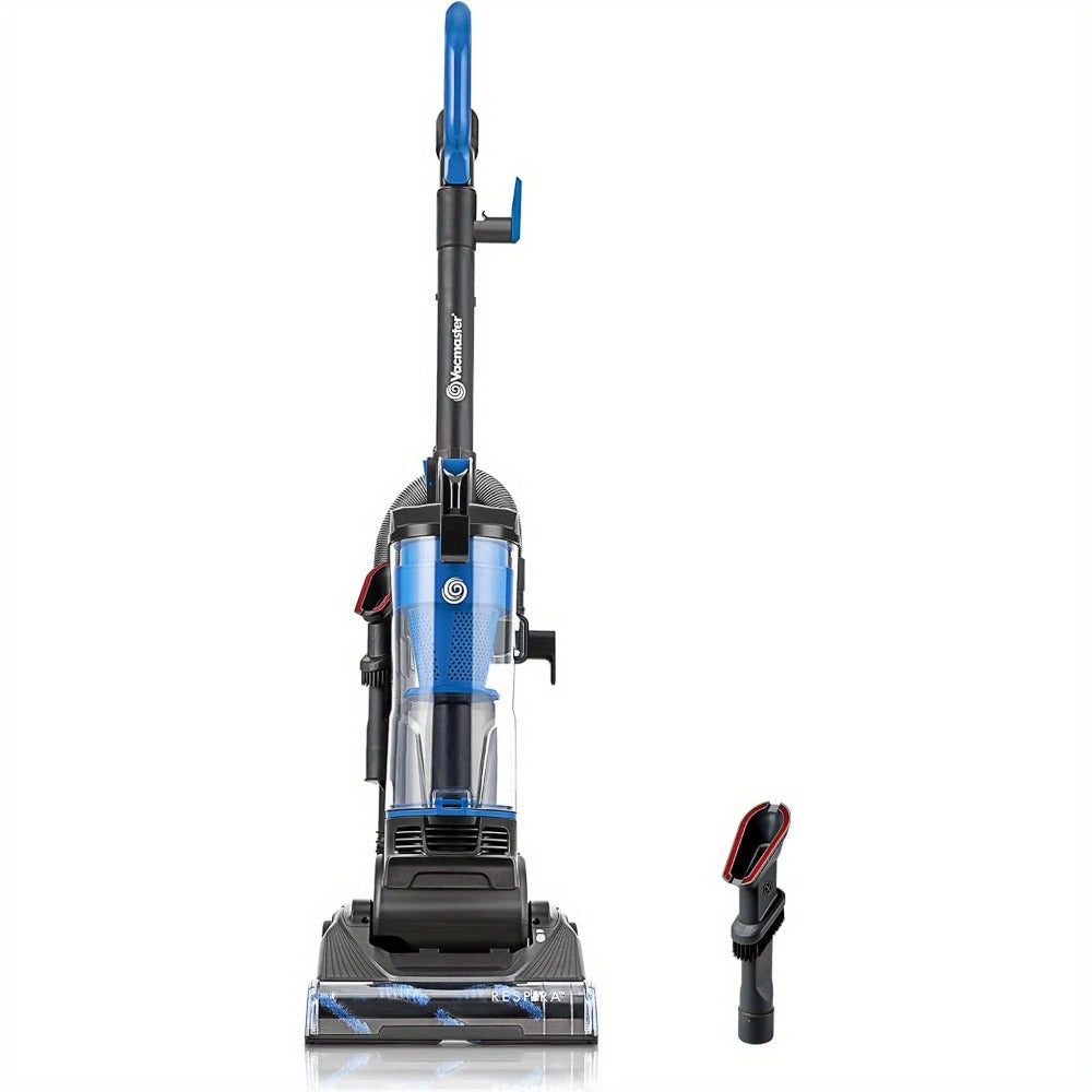 Bagless Upright Vacuum 1150W Cyclone Filtration Large Dust Cup 17ft Cord Corded Floor Cleaner for Entryways, Bedrooms and Living Spaces