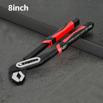 Water Pump Pliers Adjustable Heavy Duty Wrench 8" 10" 12" – Large Opening Quick Adjust, Multi-Grip Channel Lock Tool for Pipeline, Plumbing