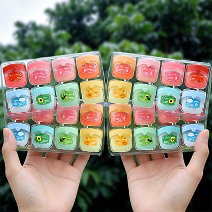 Lip Gloss Bulk Set 32 Pcs Fruit Flavored Lip Mask & Primer for Dry Chapped Lips, for Makeup, Travel and Everyday Vanity Use
