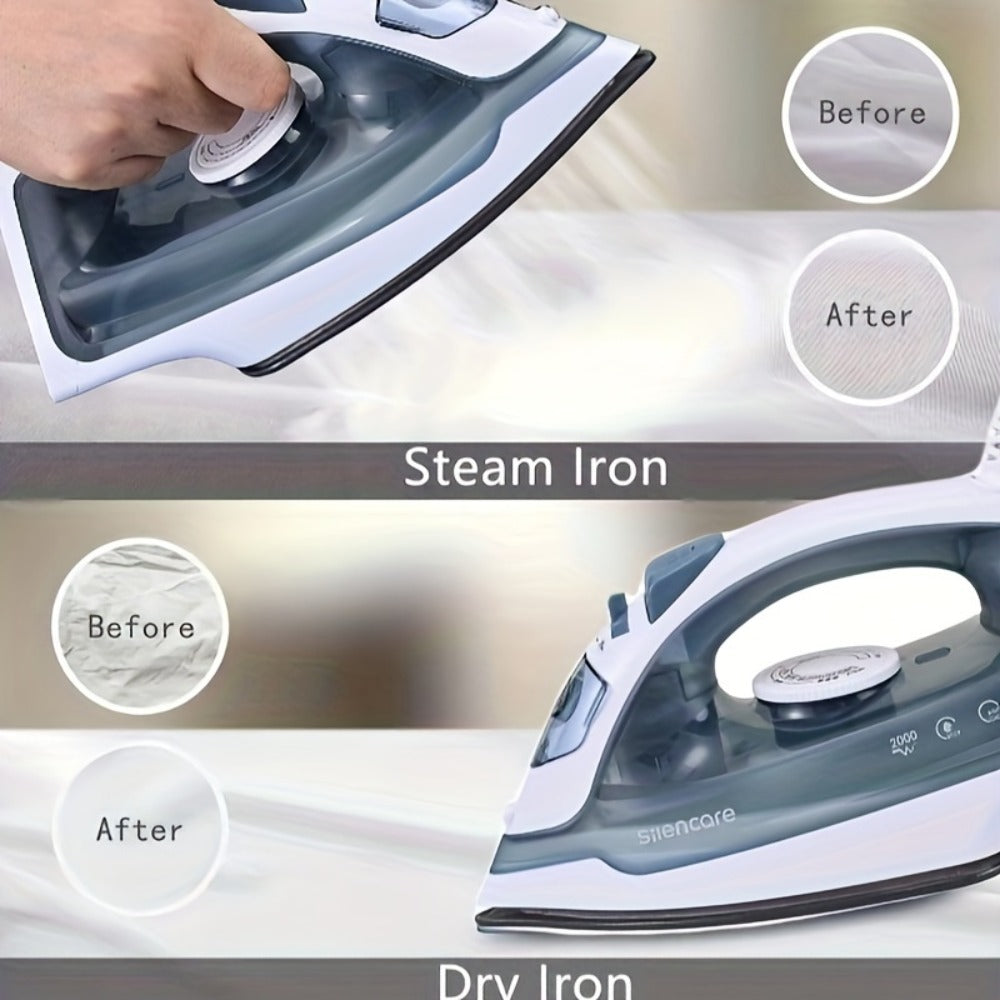 Clothes Steamer Non-Stick Soleplate Adjustable Thermostat Overheat Safety Protection 120V for Entryways, Bedrooms and Living Spaces