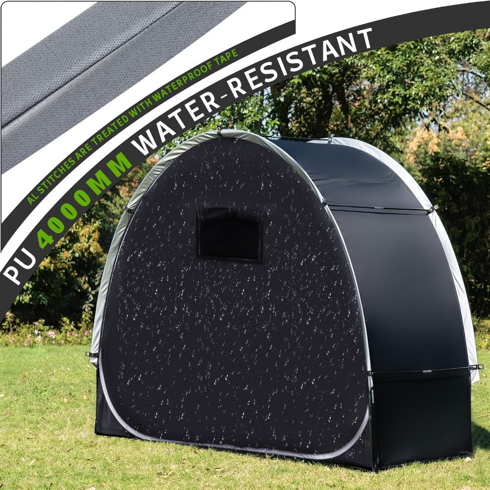 Bike Storage Shed Tent Outdoor Bicycle Cover Shelter 210D Oxford PU4000 for 2-3 Bikes Lawn Mower Garden Tool Storage