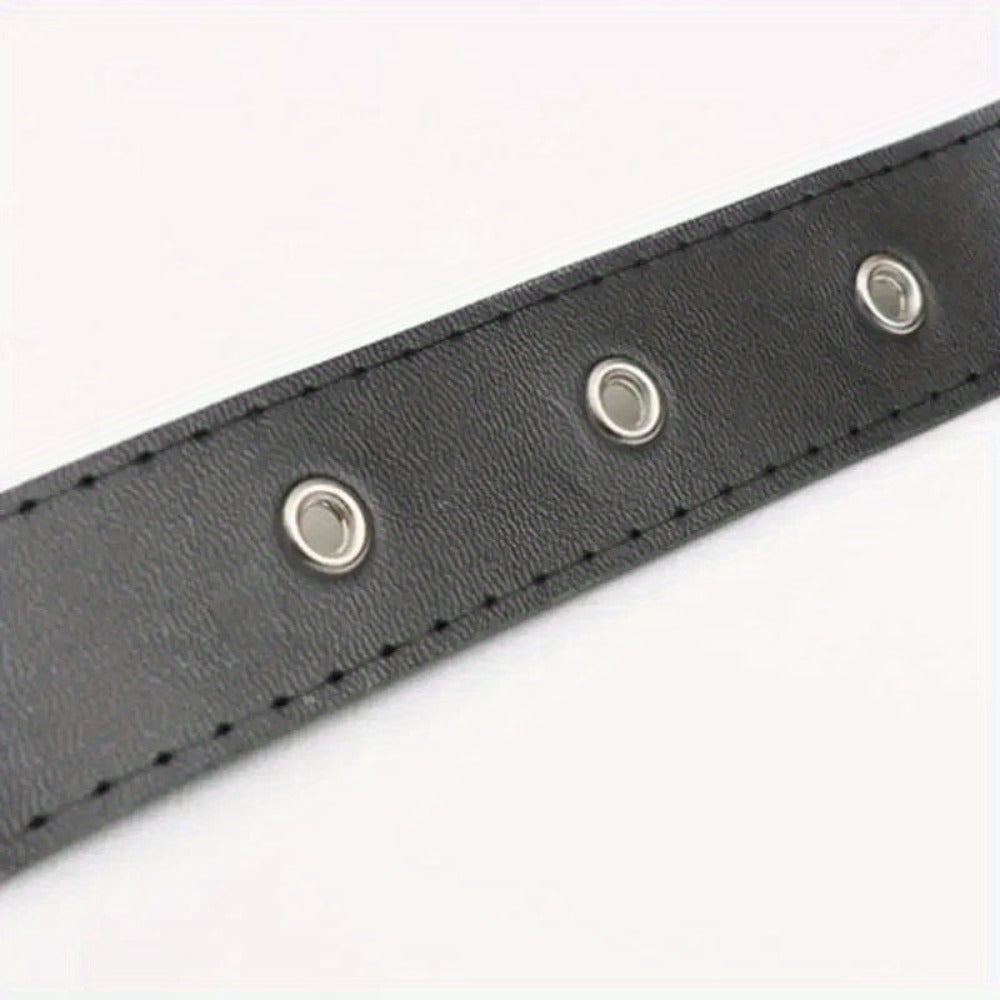 Sword Belt Holster with Dual Buckle Loops in Black or White for Katana-Style Costume Props