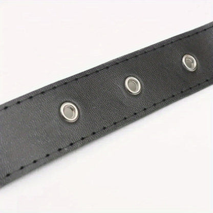 Sword Belt Holster with Dual Buckle Loops in Black or White for Katana-Style Costume Props