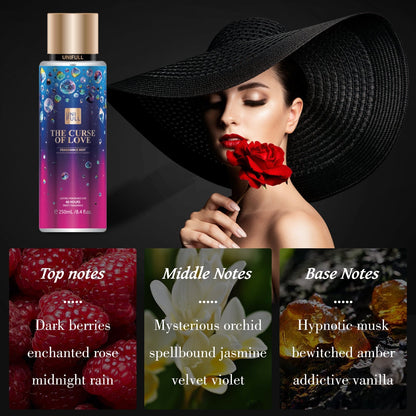 Floral EDP Body & Hair Perfume Mist for Women 8.4 oz Spray, 6 Scents Incantation Desire Temptation Sweet Mi Magic