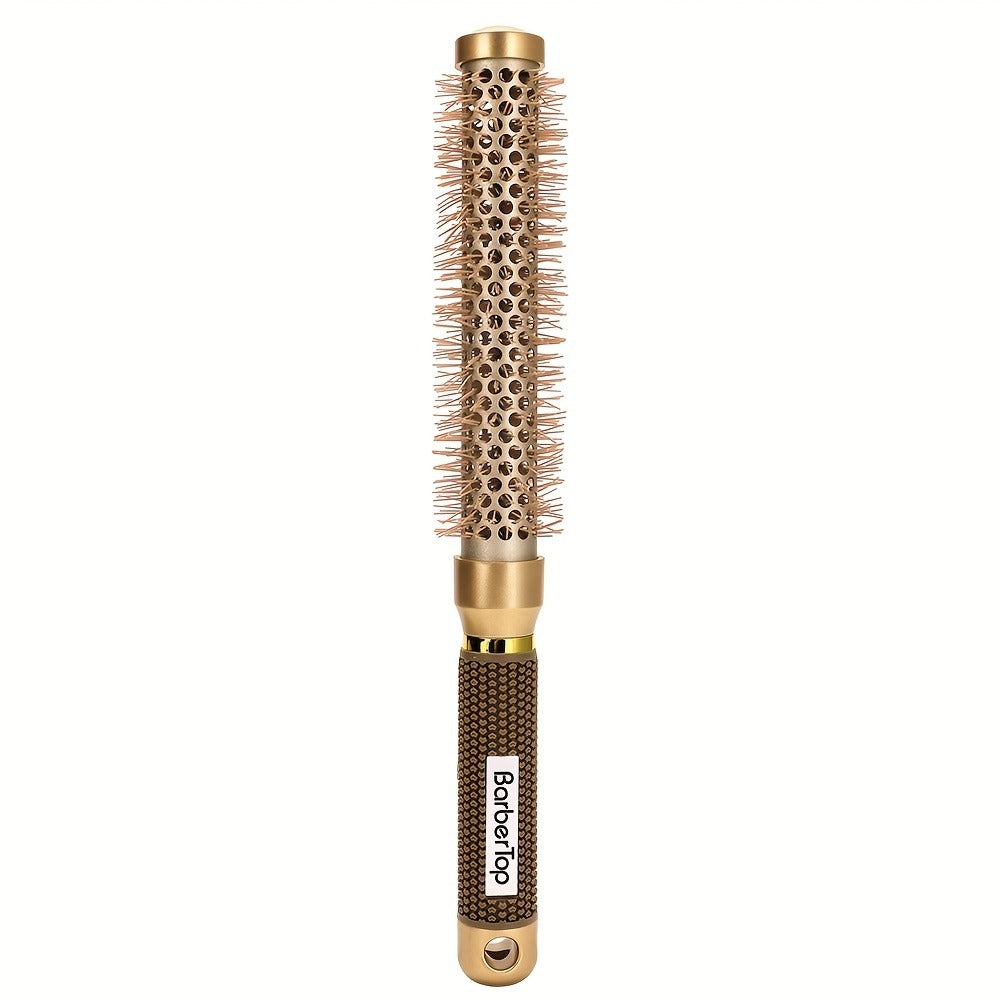 Round Hair Brush Nano Ceramic Ion, Heat Resistant Blowout Styling Roller Comb for Voluminous Bangs