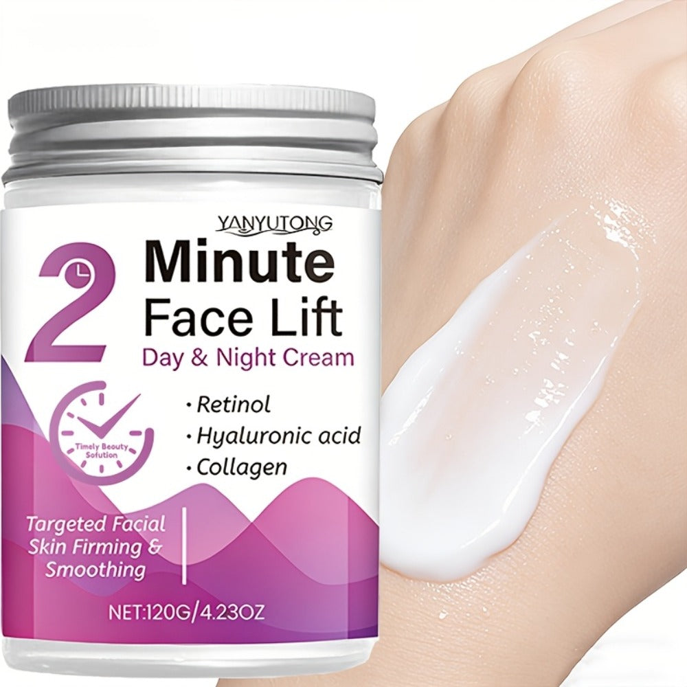 Face Cream Peptide Collagen 120g Formula with Hyaluronic Acid and Lightweight Day or Night Texture