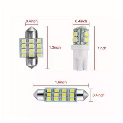 LED Car Interior Light Bulbs 40PCS W5W 168 6000K Cold White – Width Indicator Reading Roof Dome Lamp Replacement Set