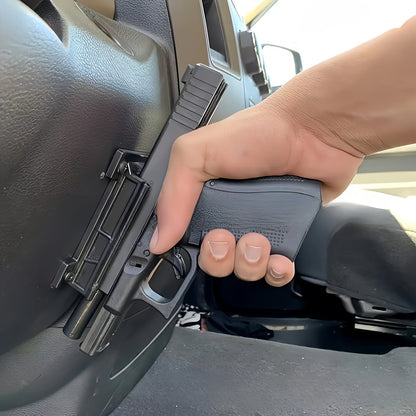Magnetic Gun Holder Mount 2-Pack – Strong Concealed Pistol Magnet for Car, Truck, Desk, Bedside, Under Counter, Wall & Safe