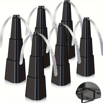 Fly Fans for Tables 6 Pack Fly Fan Holographic Blade Keep Flies Away from Food for Outdoor BBQ for Grilling, Camping and Outdoor Meals