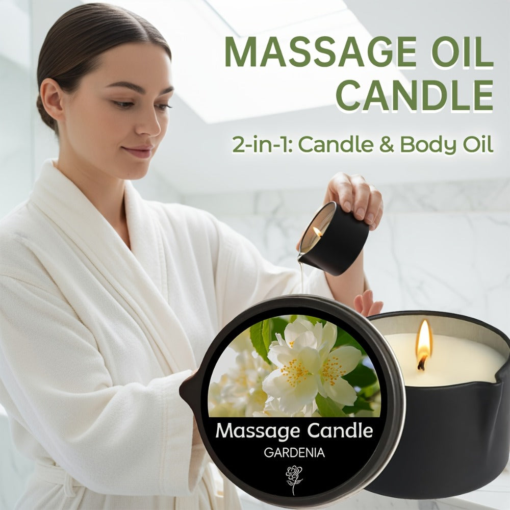 Scented Massage Candle 2-in-1 Soy Wax Essential Oil Body Lotion 20+ Scents 1pc 2pcs 6pcs Spa Nail Salon Pedicure Wedding Valentine Christmas