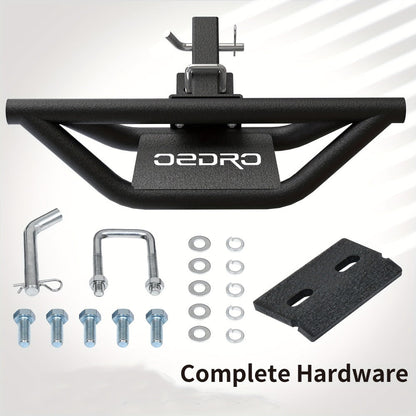 Hitch Step Bar for 2-Inch Trailer Hitch Receiver – Non-Slip Rust-Resistant Rear Bumper Guard, No-Drill Plug-In Install