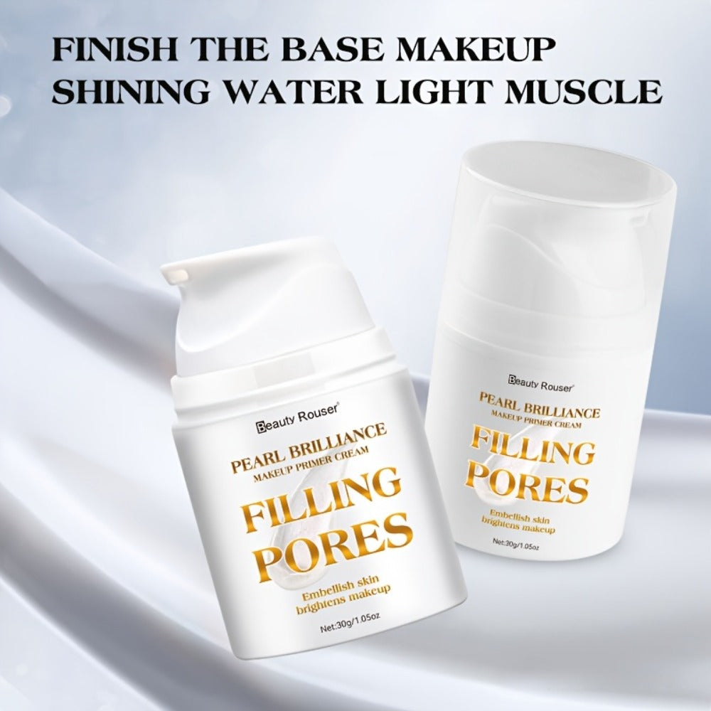 Pore Filling Makeup Primer Cream 30g, Oil Control Vitamin E Non-Greasy Formula for Flawless Smooth Skin Finish All Skin Types