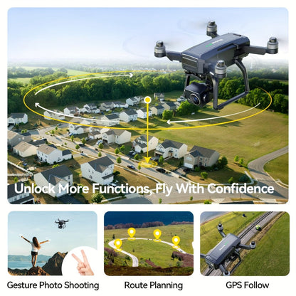 Bwine F7GB2 4K GPS Drone with 3-Axis Gimbal with the Listed Color, Size or Set Options for Everyday Use