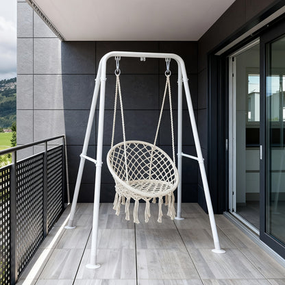 1.3-Inch Foldable Hammock Chair Stand with Weather-Resistant Finish and Tool-Free Assembly detail image - detail view 5