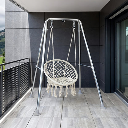 Hammock Chair Stand shown in the Silvery Stand option