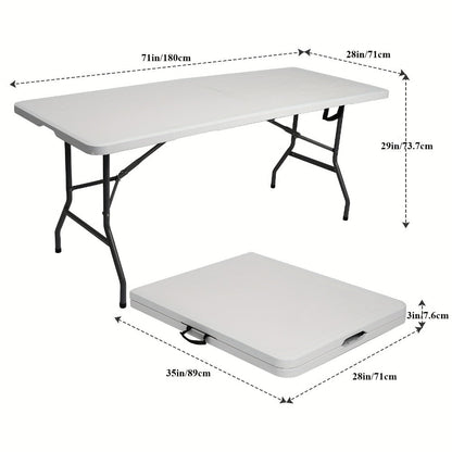 1.5-Inch Heavy-Duty Folding Tables with Carry Handle and Weather-Resistant Finish detail image - detail view 4