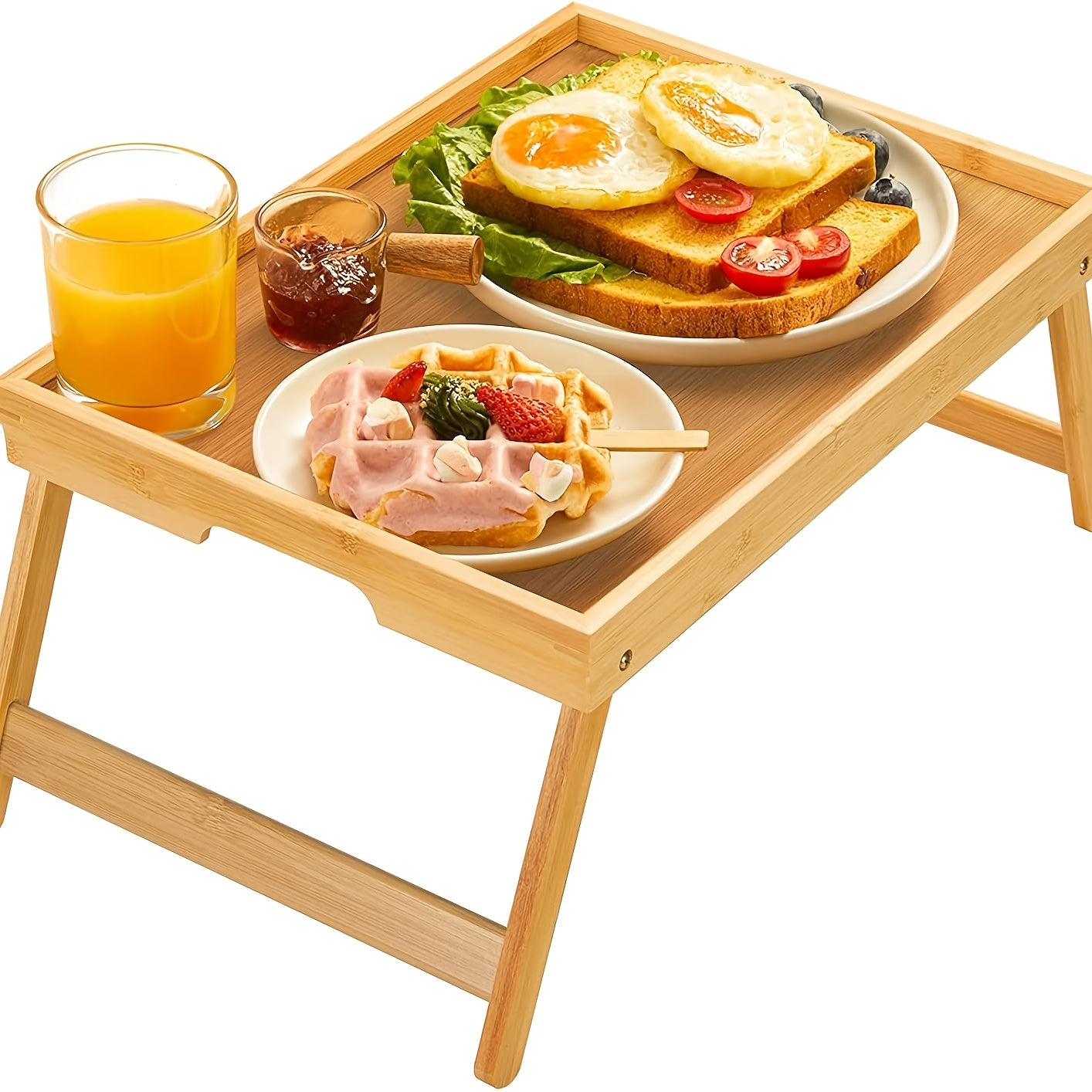 TV Tray Table shown in the 1ps Natural wooden option