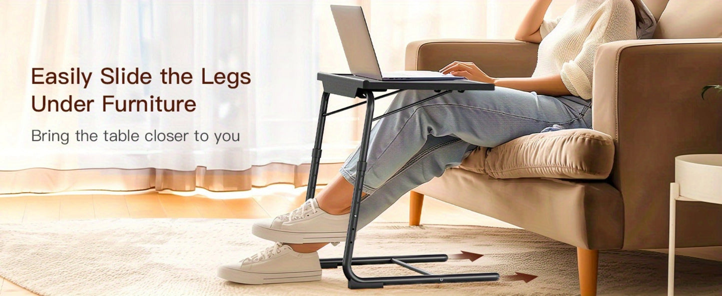 1-Pack Foldable TV Tray Table with Adjustable Height for Closet detail image - detail view 14