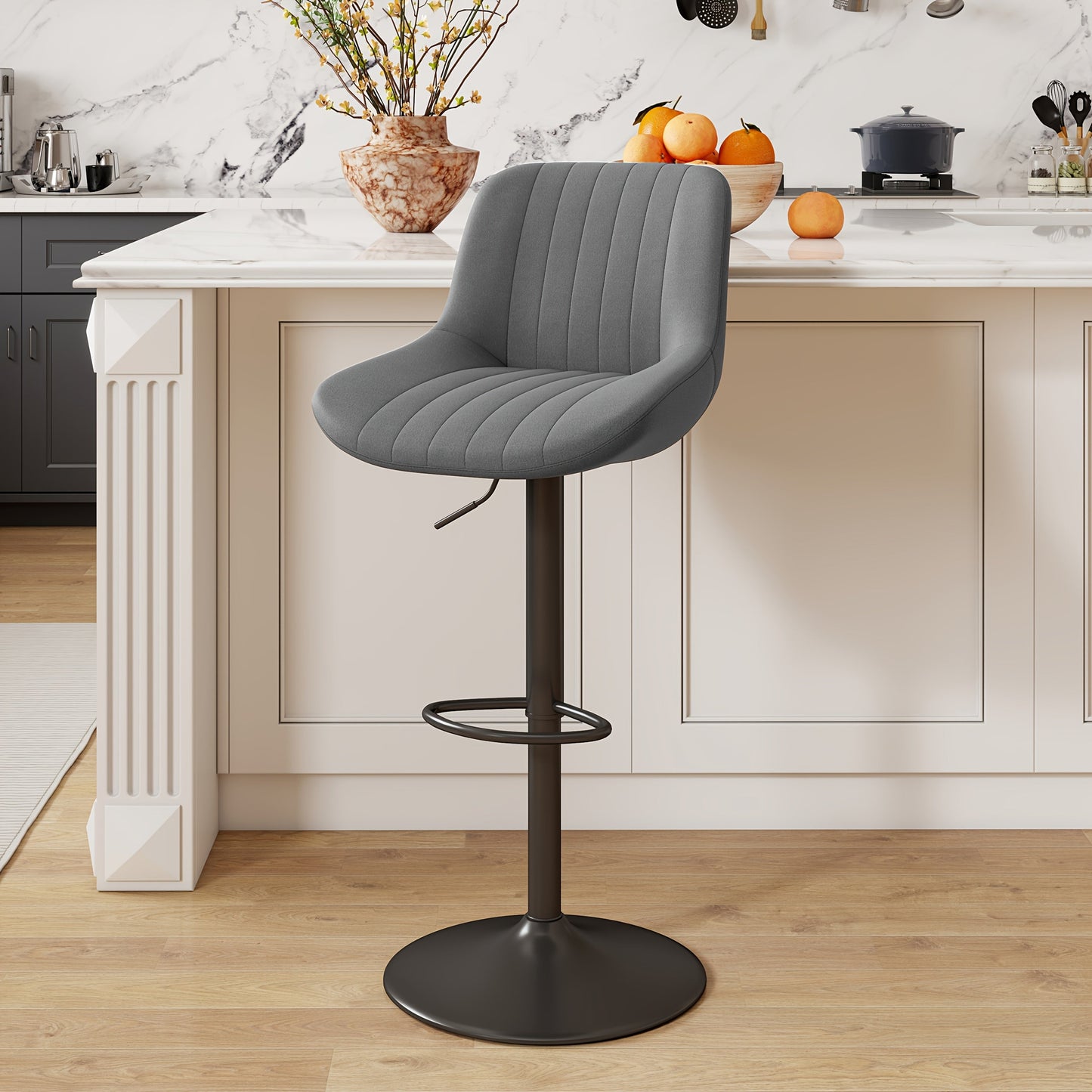 Bar Stool shown in the Dark Gray, Set Of 1 option