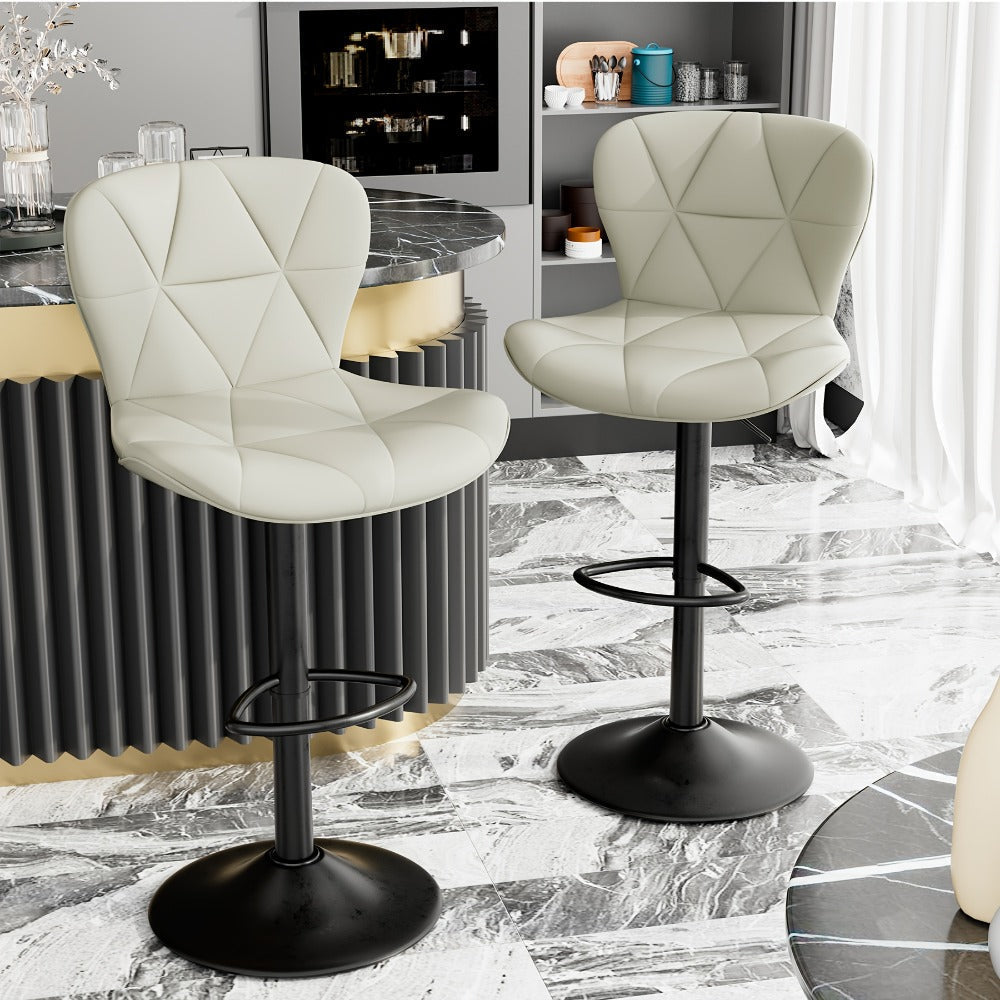 1-Piece Set Upholstered Bar Stool with Adjustable Height and Padded Seat detail image - detail view 13