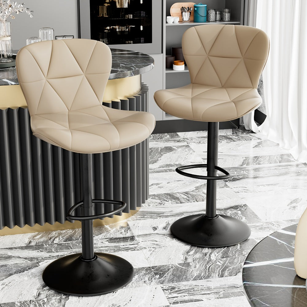 1-Piece Set Upholstered Bar Stool with Adjustable Height and Padded Seat detail image - detail view 19