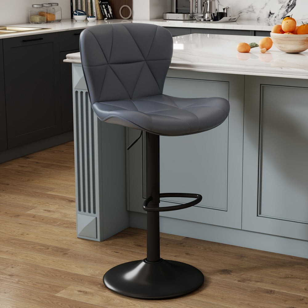 1-Piece Set Upholstered Bar Stool with Adjustable Height and Padded Seat detail image - detail view 9