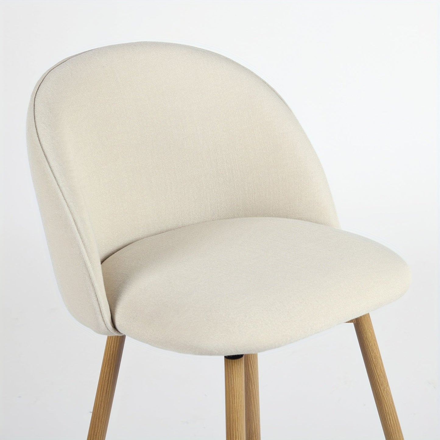 Counter Stool shown in the Beige Fabric - Set Of 1 option