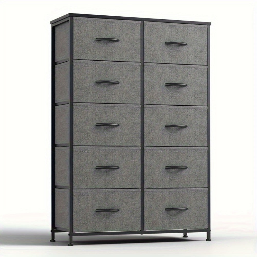 10-Drawer Wood Dresser, Drawer Storage Cabinet for Organized Everyday Storage in Bedroom detail image - detail view 19