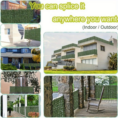 10-Foot Artificial Greenery with Added Privacy and Weather-Resistant Finish detail image - detail view 5