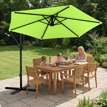Cantilever Patio Umbrella shown in the Apple Green option